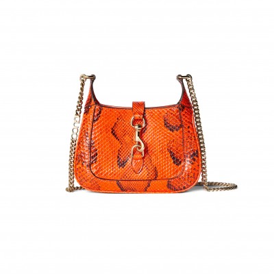 GUCCI JACKIE NOTTE PYTHON MINI BAG 782889 (19.5*18*3.5cm)